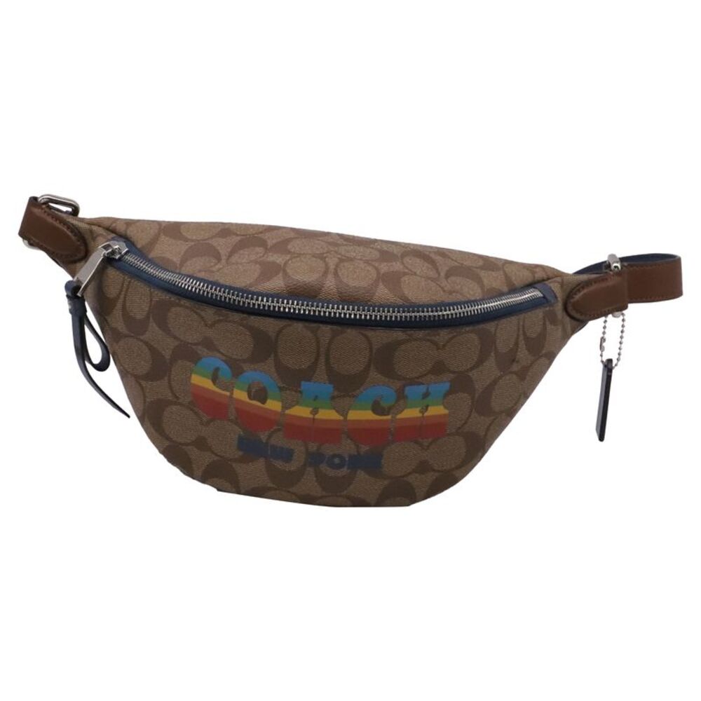 Coach Waist Bag in Brown Nylon Canvas